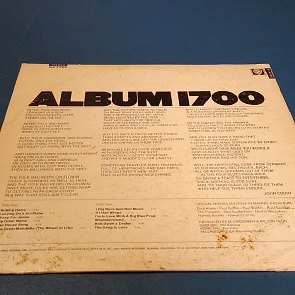 Peter, Paul and Mary Album 1700 Vinyl Record - Picture 6 of 9